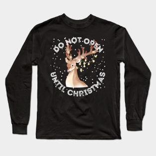 cute christmas 2021 deer design Long Sleeve T-Shirt